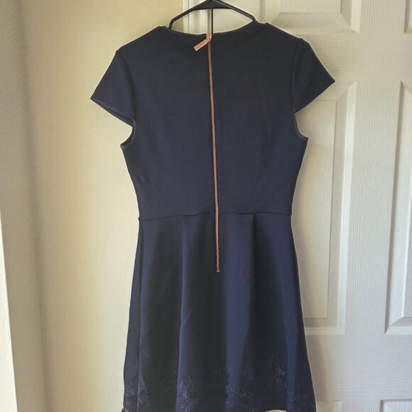Ted Baker Dress US 6 Cheskka Lace and Mesh Skater Dress NWT $315 - Picture 11 of 15